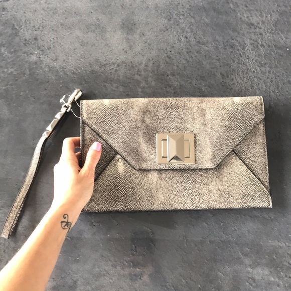 BCBG Embossed Clutch Wristlet - Picture 1 of 8